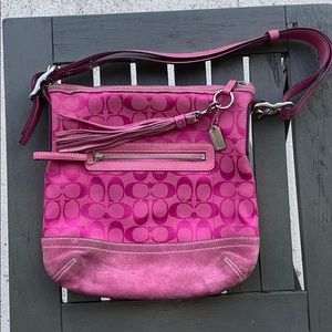 Pink coach purse
